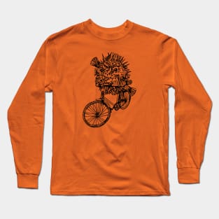 SEEMBO Puffer Fish Cycling Bicycle Bicycling Biking Riding Bike Long Sleeve T-Shirt